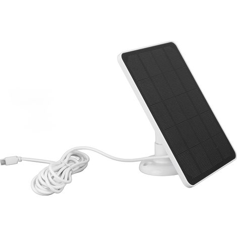 Panneau solaire 4W5V pour caméra sans fil, panneau solaire étanche pour caméra de surveillance à batterie rechargeable (1/5)