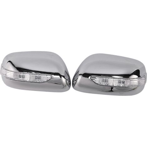 Auto-Rückspiegelabdeckung für Wish 2003–2007, ABS, verchromte Außenspiegelabdeckungen mit LED (1/5)