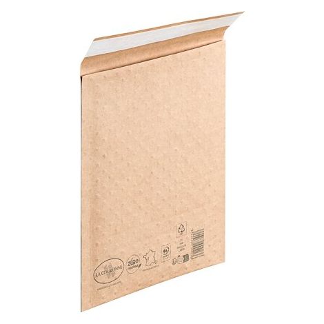 Pochette à bulle papier kraft brun 150 X 215 La Couronne - Lot de 100 (1/5)