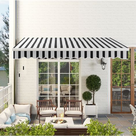 Toldo retráctil manual aluminio UV blanco exterior HAVRYA (1/5)