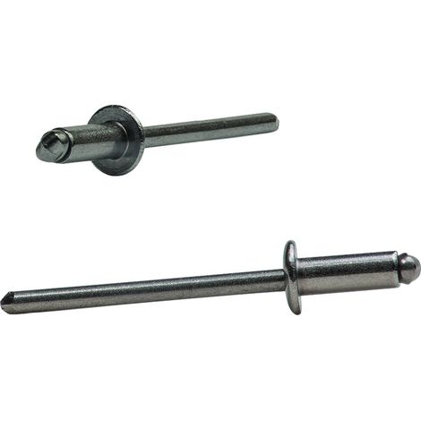 Remache Fij 4X8Mm C/Alom Inox 304 Bralo 500 Pz