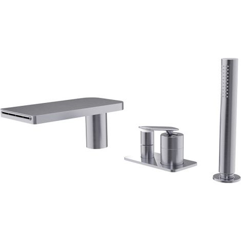 Mitigeur Bain-Douche 4 Trous Sur Gorge Alux - CRISTINA ONDYNA FL18115
