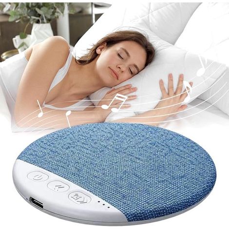 Altavoz para dormir, Altavoz Bluetooth para almohada, Graves suaves para un buen descanso nocturno, Ruido blanco, Inalámbrico, Azul (1/5)
