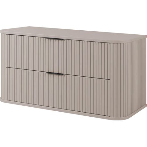 Mobile da bagno, Cashmere, maniglia nera, 41,5 x 100 x 51,7 cm (1/5)