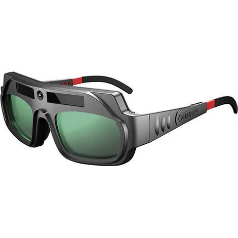 Selbstverdunkelnde Schweißerbrille, solarbetriebene Schweißerbrille mit Echtfarbensicht und verstellbaren Bügeln, komfortable Schweißerschutzmaske, Blendschutzbrille für den Schweißer (1/5)