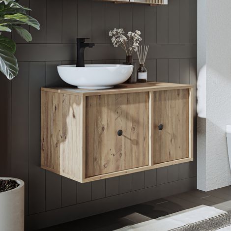 Roomart GUSTO-I-75 Bad-Set 2-tlg 75 cm breit, Eiche