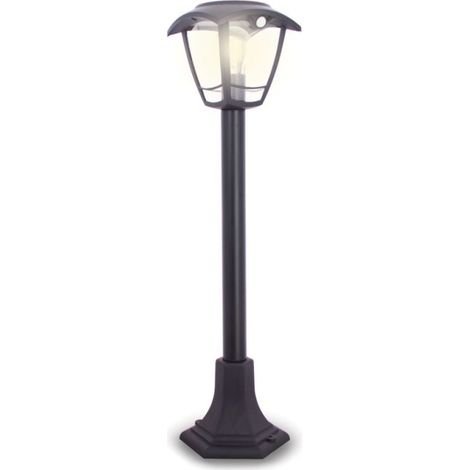 Xanlite – Borne solaire rétro LED IP44 400 lumens avec détecteur de mouvement – Angle d'éclairage 120° – Autonomie 3h – SO2011R