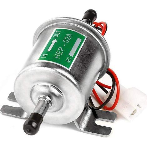 Bomba de combustible eléctrica de 12 V – Módulo metálico – Presión 4-7 PSI – Caudal 70 L/h – Fácil instalación – Dimensiones 145x82x50 mm (1/5)