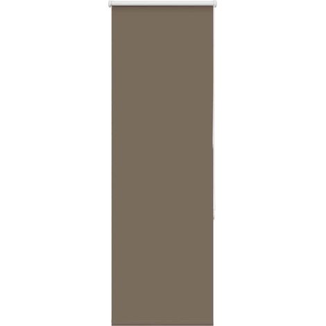 Store enrouleur occultant café 50x130cm largeur du tissu 45,7cm
