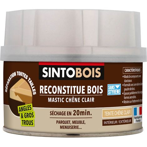 Reconstitue angles et gros trous 170ml Chêne clair SINTO