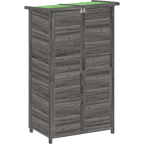 Maison Exclusive - Rimessa da Giardino Grigia 83x57x140 cm Legno Massello di Pino (1/5)