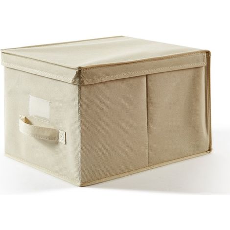 Perfetto Più Easybox Scatola Custodia Tnt, Tessuto, Ecru, 30.0x40.0x25.0 Cm
