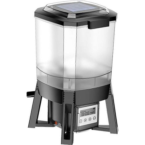 Distributeur de Nourriture Solaire pour Poissons d'Étang et d'Aquarium (1/5)