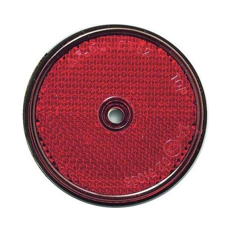 Catadioptre Rouge Avec Trou Central - Ø 86 mm - Catadioptre Rouge Avec Trou Central - Ø 86 mm