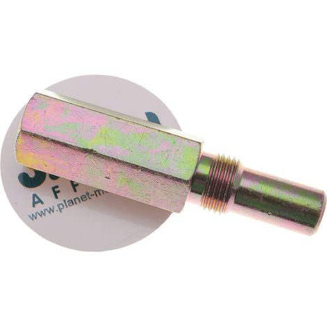 Bloc piston en acier pour bougie filetage diamètre 14mm (1/3)
