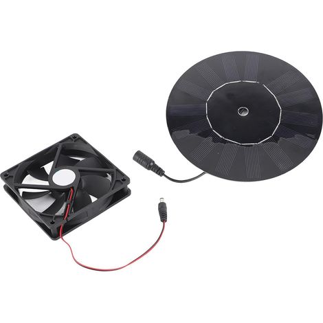 Ventilateur D'aération Solaire pour Poulailler 5 W, Ventilateur D'extraction Puissant et Stable pour Niche pour Chien, ABS Léger et Silicium Monocristallin, Idéal pour les Fermes et les (1/5)