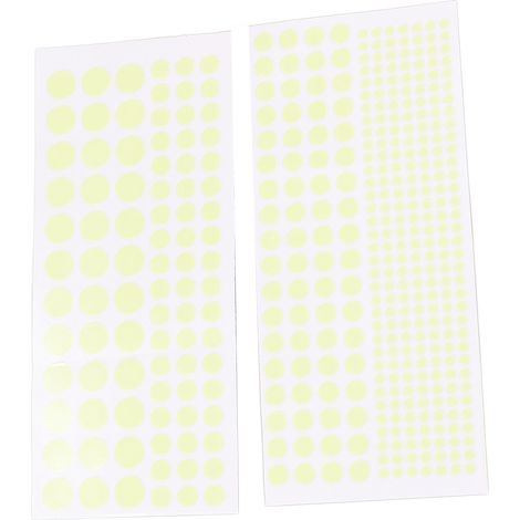 407 autocollants muraux à pois phosphorescents pour chambres d'enfants, chambres à coucher, salons, dortoirs, autocollants décoratifs/papier peint, livraison gratuite, amovibles. (1/5)