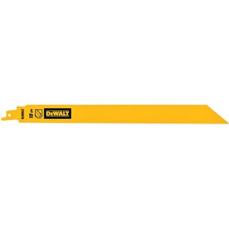 Juego de 5 hojas BiM para la sierra de sable Dewalt DT90391 de 18 pulgadas (304 mm).