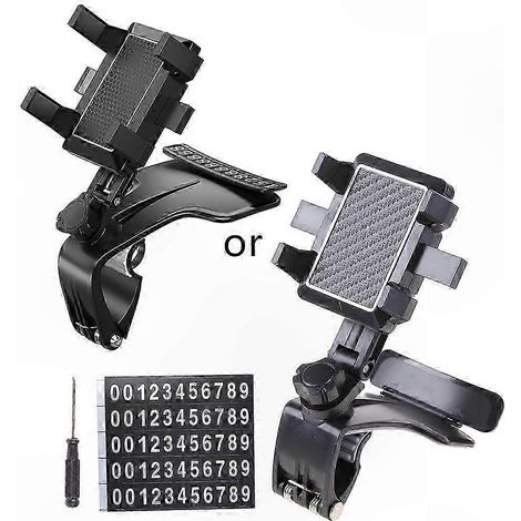 Support GPS Téléphone Rotatif 360° pour Voiture SUV Support Rétroviseur Caméra de Bord Support Orientable Fixation Mobile (1/5)
