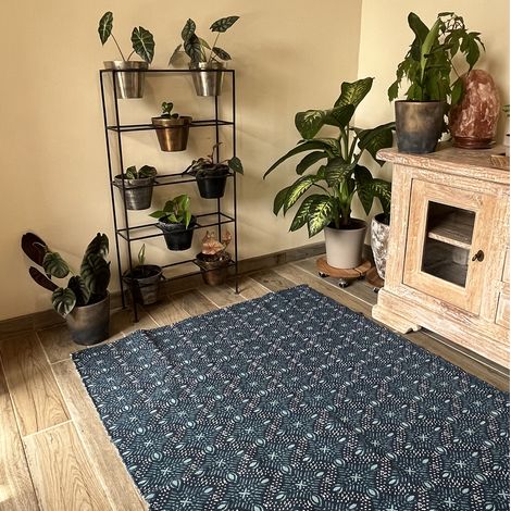 Tapis Jakarta Bleu Foncé 120 x 170 cm (1/4)