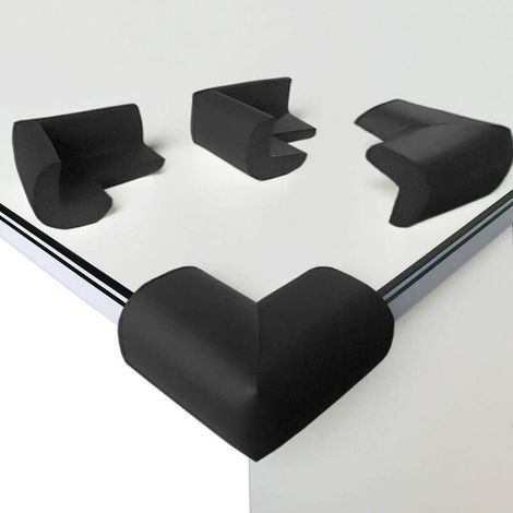 [Lot de 8] Protection Coin de Table, Mousse Souple Protection Angle Sécurité Bébé Angle Droit Anti-Chocs Protege de Coins avec Résistant Adhésifs pour Tables et Tout Meubles Pointus(Pas d'Odeur (1/4)