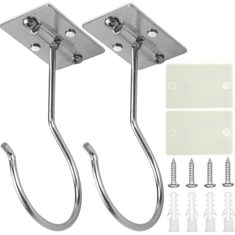 2 Pièces Garder Les Bananes Crochets, Pliable Banane en Métal Garder Les, Métal Banane Crochets Pliable avec Aspiration Magnétique, pour Bananes, Petits Articles, Ustensiles (Argent) (1/5)