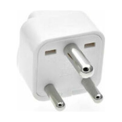 Adaptateur de voyage type M pour Afrique du Sud et Inde – Prise sécurisée 3 broches – Compact 36x36x46mm – Matériau ABS durable (1/5)