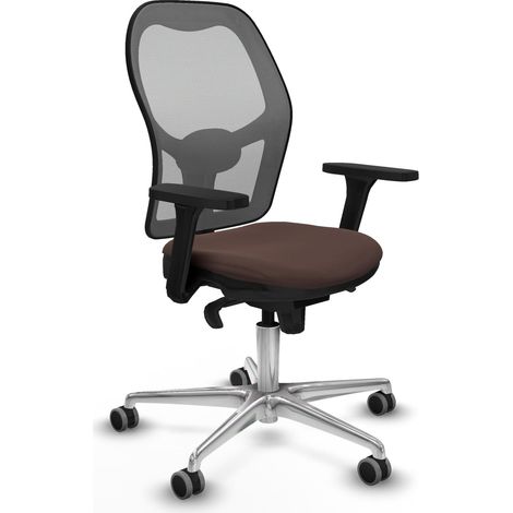 Chaise de bureau piqueras y crespo Jorquera gris aluminium (1/2)
