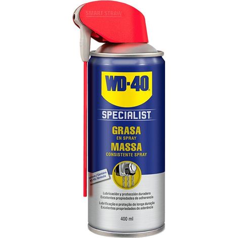 Wd-40 – Grasa en spray 400 ml – Lubricación eficaz para mecanismos móviles – Protección contra humedad y corrosión – Para automoción e industria (1/3)