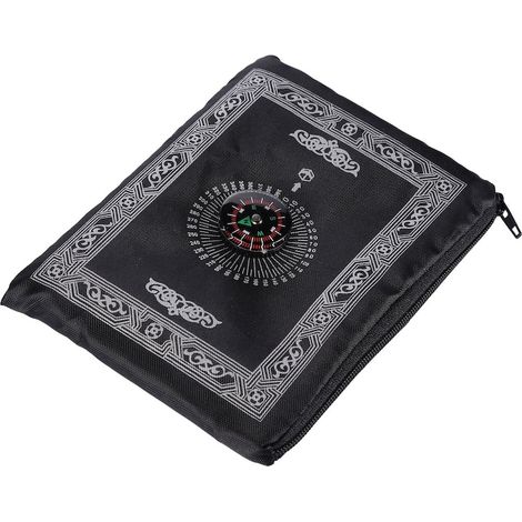 Couverture de prière portable QttvbTna, avec boussole, imperméable, 60 x 100 cm (1/4)