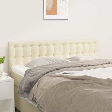 Kopfteile Creme 144x5x78/88 cm Kunstleder (1/5)