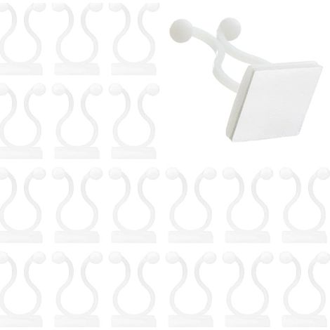 Plante Grimpante Support Clips 100 Pièces Plante Grimpant Fixations Murales Clip de Plante Auto-adhésif Clip de Mur de Vigne Verte Clip de Crochet de Support de Plante pour Jardin Vignes--20mm35mm (1/3)