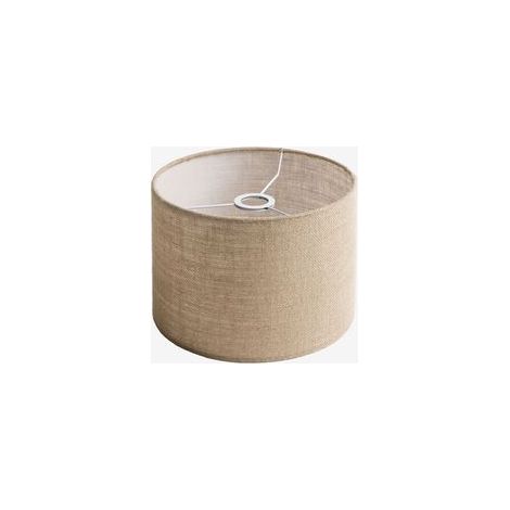 Abat-jour en tissu Beige Lin Ø30 cm - ↑20 cm (1/4)