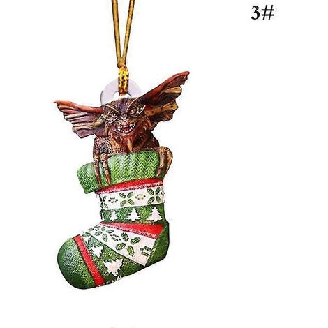 Pendentif de Noël rétro en fer, style antique, Père Noël et avion, décoration à suspendre au sapin, ornements, décoration de fête C4 (1/5)