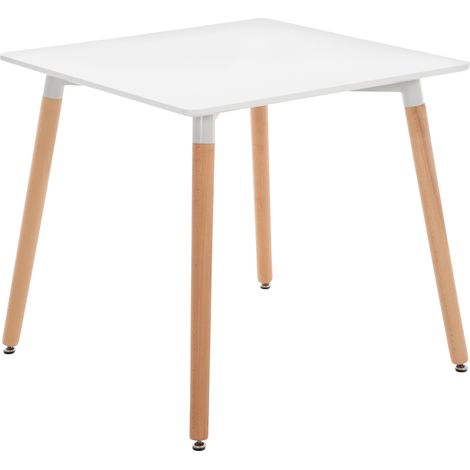 Küchentisch Viborg weiß 80 cm (1/5)