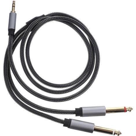 Répartiteur de câble audio 1 m, 6,35 mm vers double prise jack 3,5 mm (1/5)