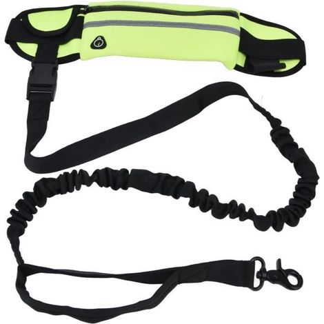 Fafeicy Laufleine für Hunde, Sportgürteltasche, reflektierend, elastisch, explosionsgeschützt, Leinen-Set (1/4)