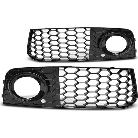 Paire de grille antibrouillard Audi A4 B8 de 2008 a 10/2011 noir-27318021