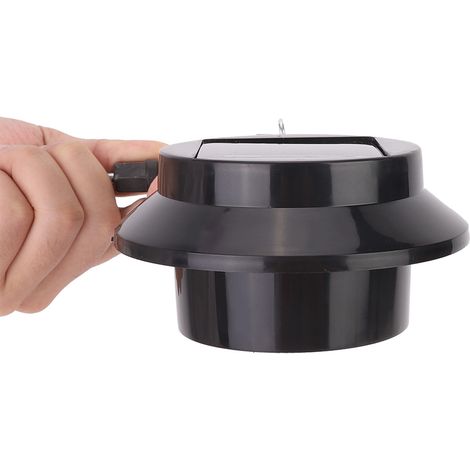 Solarbetriebene LED-Leuchte für Garten, Terrasse und Zaun – Nachtlicht für Einfahrt und Sicherheit, 3 LEDs, ABS, IP44, 12 cm, 143 g (1/5)