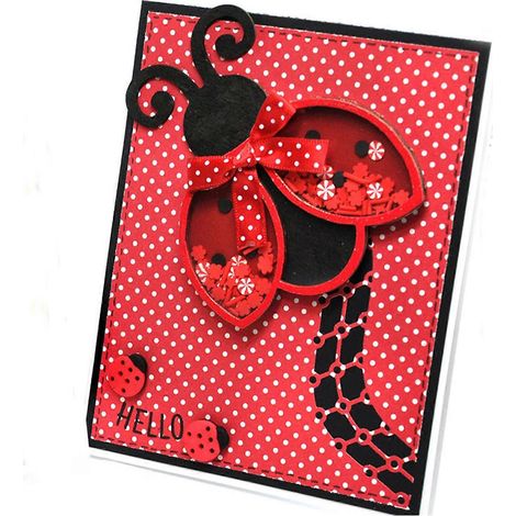 Niedliche Marienkäfer-Schüttel-Metallstanzschablone DIY-Scrapbooking-Albumvorlage