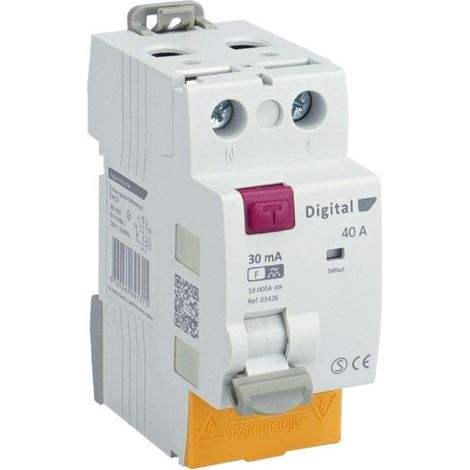 Interrupteur Différentiel 2x40A/30mA Type F - Digital electric 03426