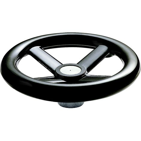 Volant de manœuvre RS PRO 140mm, 28mm Ø de montage ( Prix pour 1 )