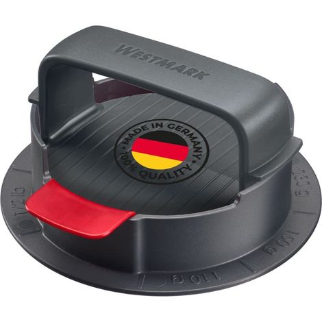 Westmark Pressa per hamburger VARIO PLUS – robusta pressa per hamburger, dimensioni individuali regolabili, applicazione pulita, anche per hamburger vegani – ABS (1/5)