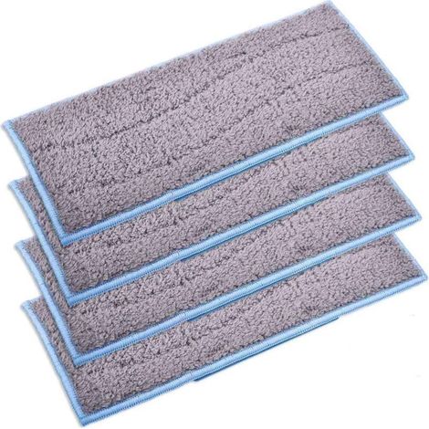 Lot de 4 Serpillières Lavables et Réutilisables Compatible avec Braava Jet M6134