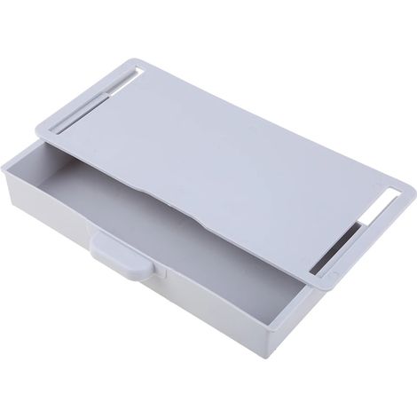 Boîte de rangement sous bureau, organiseur de tiroir caché, conteneur auto-adhésif pour bureau à domicile, école, chambre, multifonction