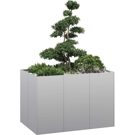 Pflanzkübel 120x80x80 cm Verzinkter Stahl