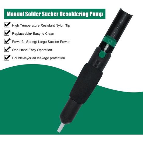 Pompe à dessouder manuelle, ventouse de soudage, outil de retrait de joint, réparation de composants électroniques, soudage (1/5)
