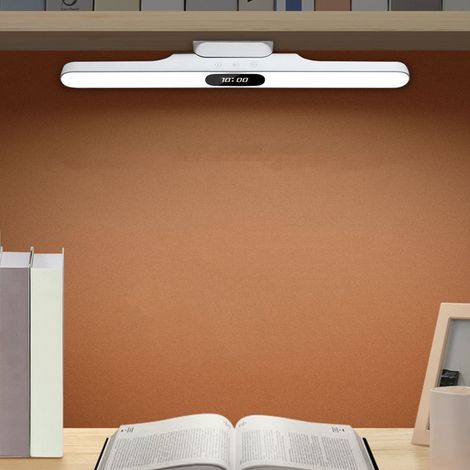 Veilleuse LED rechargeable pour étudier et lire, horloge magnétique à longue bande - Lumière froide (1/5)