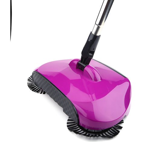 Balai Mécanique À Pousser - Balai Rotatif 360° Sans Électricité - Pour Sol Lisse Bois Carrelage Marbre - 1 Pièce (1/5)