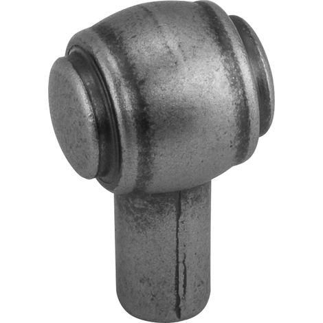 Stil-/ Landhausknopf ALTHEA 21 x 18 x 33 mm Altsilberoptik (1/4)